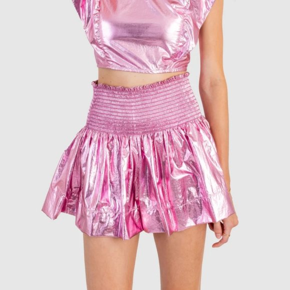Koch ERICA SKIRT Shorts in PINK METALLIC